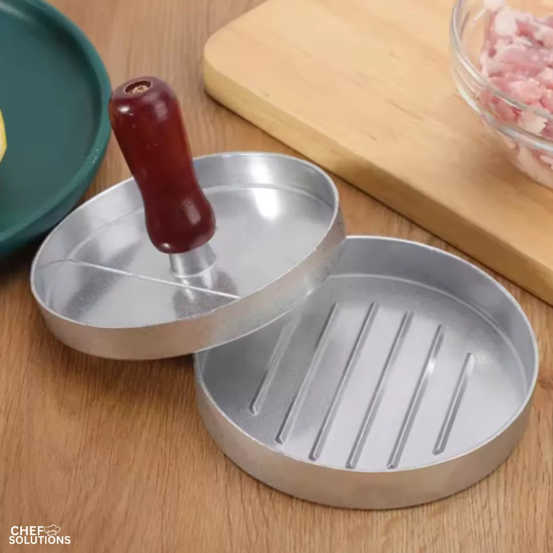 Wood-Handle Nonstick Burger Patty Press – product image 5