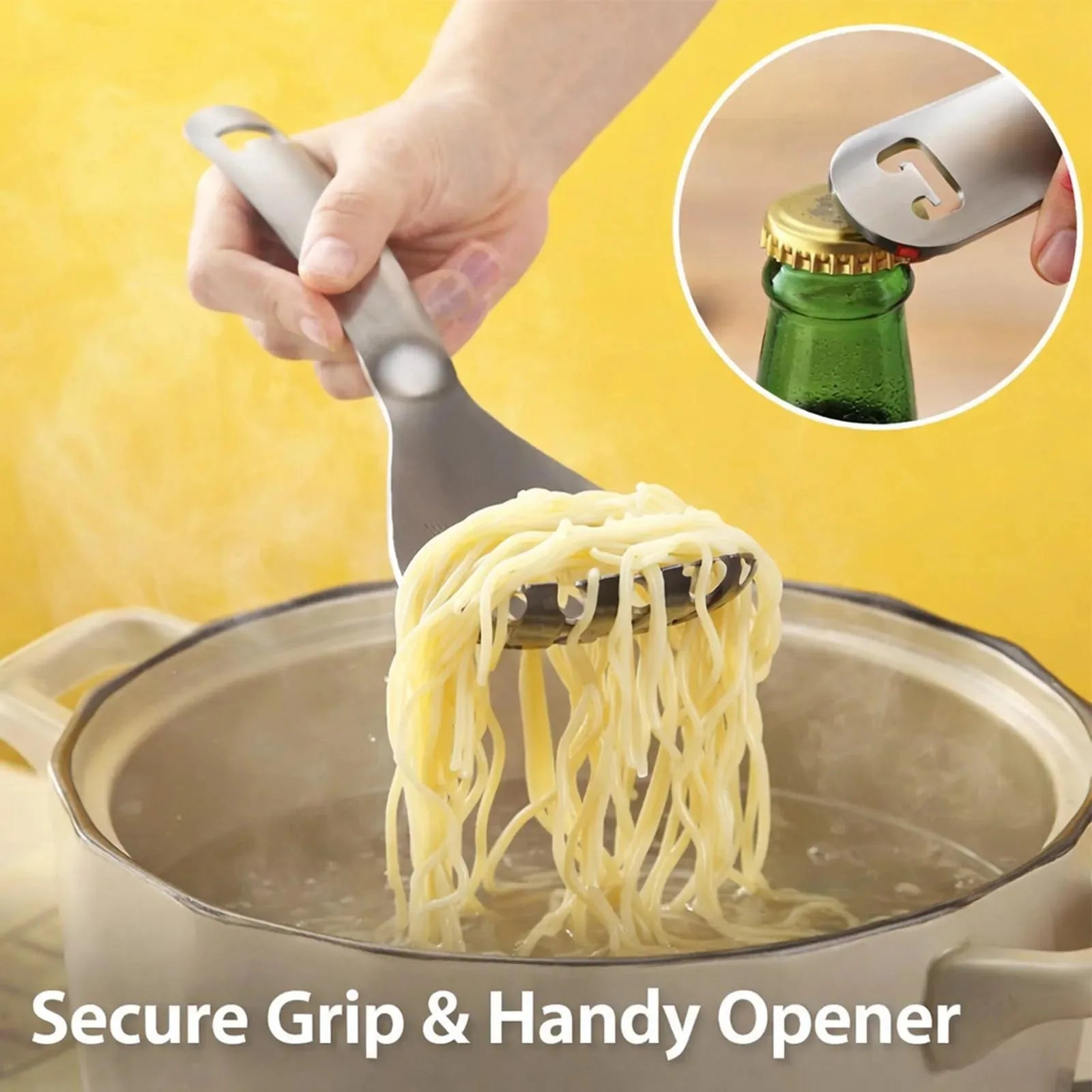 2-Piece Stainless Steel Straining and Mashing Spoon Set – product image 8