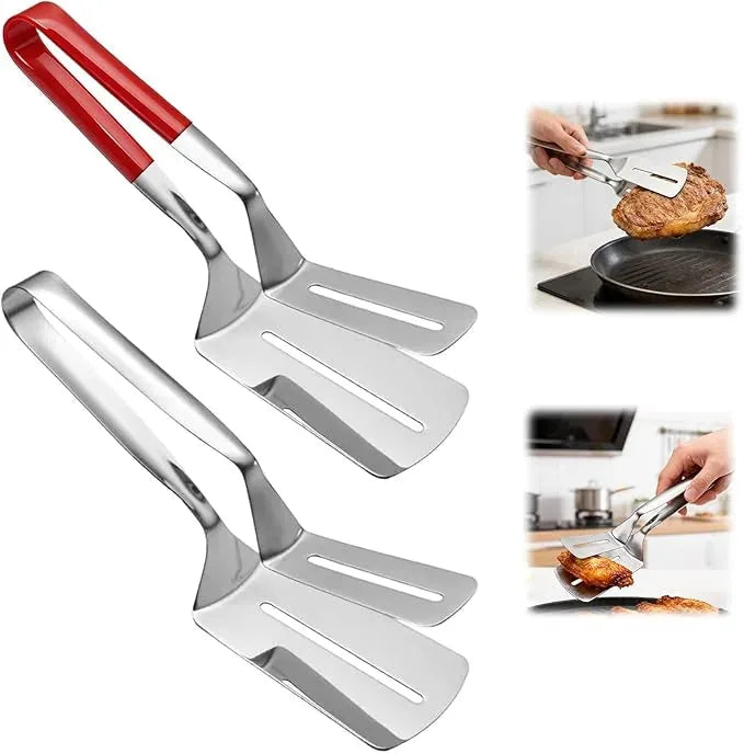 26 cm Stainless Steel Spatula Tongs with Silicone Grip – product image 5