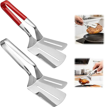 26 cm Stainless Steel Spatula Tongs with Silicone Grip – product image 5