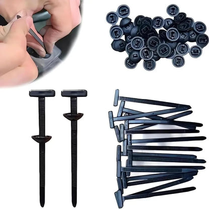 Nylon Cable-Tie Mounting Clips – 100 Pack – product image 2