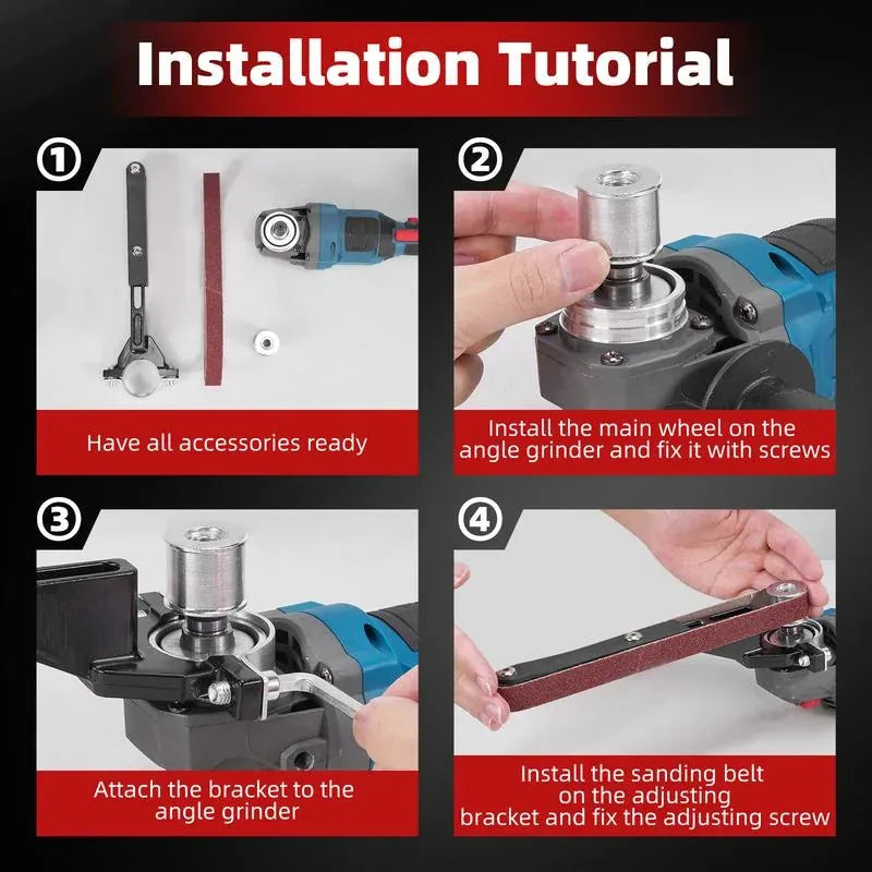 Angle Grinder Belt Sander Attachment Kit – product image 3