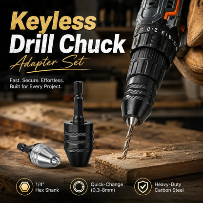2-Piece Keyless Mini Drill Chuck Adapter Set – product image 6