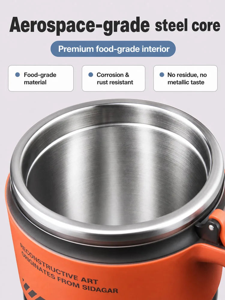 Large Stainless Steel Insulated Travel Tumbler with Straw – product image 1