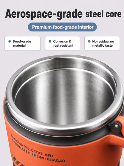 Large Stainless Steel Insulated Travel Tumbler with Straw – product image 1