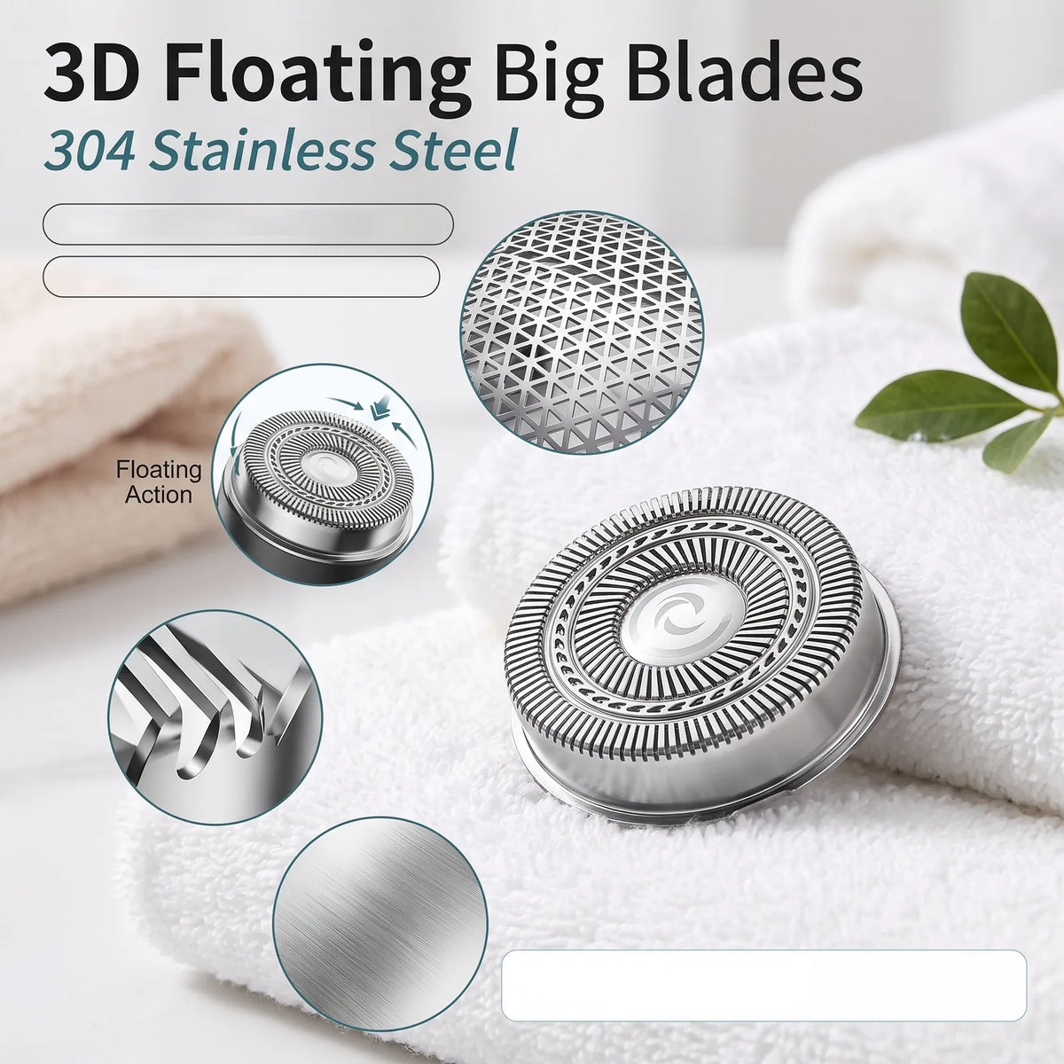Mini Electric Shaver with Digital Display and Spare Head – product image 4