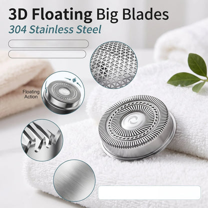 Mini Electric Shaver with Digital Display and Spare Head – product image 4