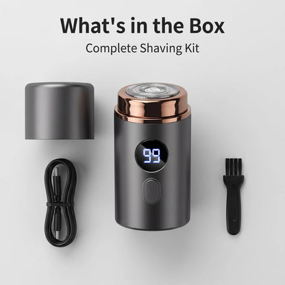 Mini Electric Shaver with Digital Display and Spare Head – product image 7