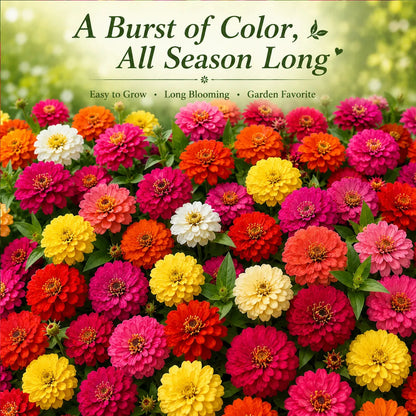 Mixed Zinnia Seeds – 600-Seed Three-Pack – product image 2