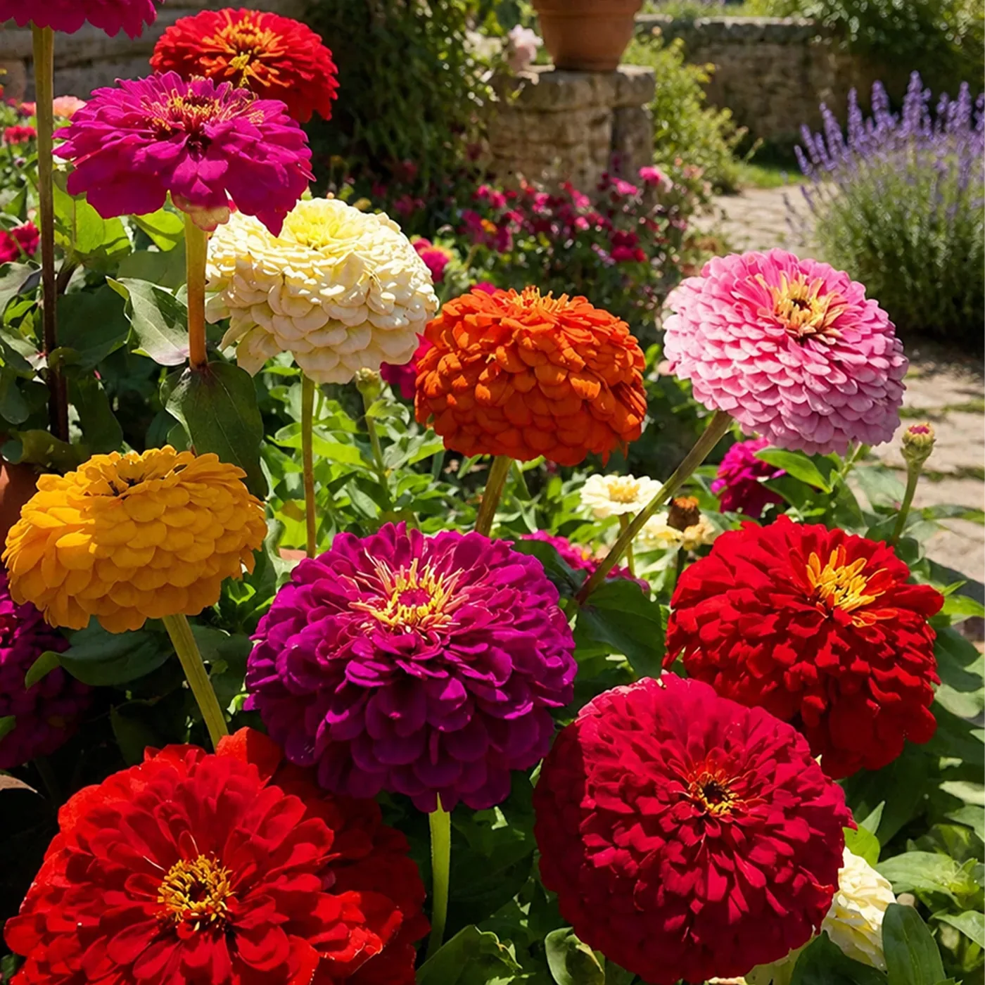 Mixed Zinnia Seeds – 600-Seed Three-Pack – product image 8