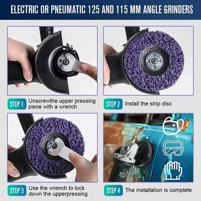 4-Piece 4-Inch Rust and Paint Removal Disc Set – product image 2