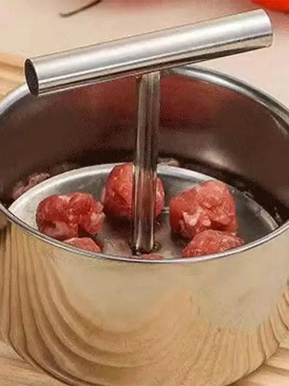 Stainless Steel Meatball Press and Bowl – product image 4
