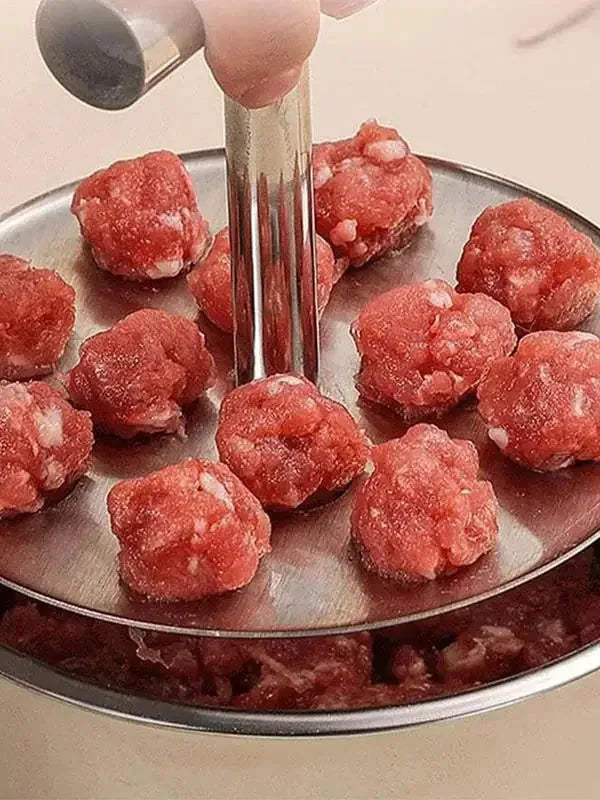 Stainless Steel Meatball Press and Bowl – product image 7