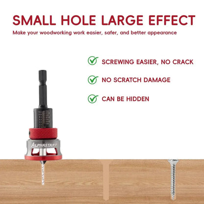 4-Piece Countersink Drill Bit Set with Depth Stops – product image 4