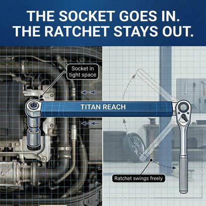 Offset Ratchet Extension Wrench Set – product image 5