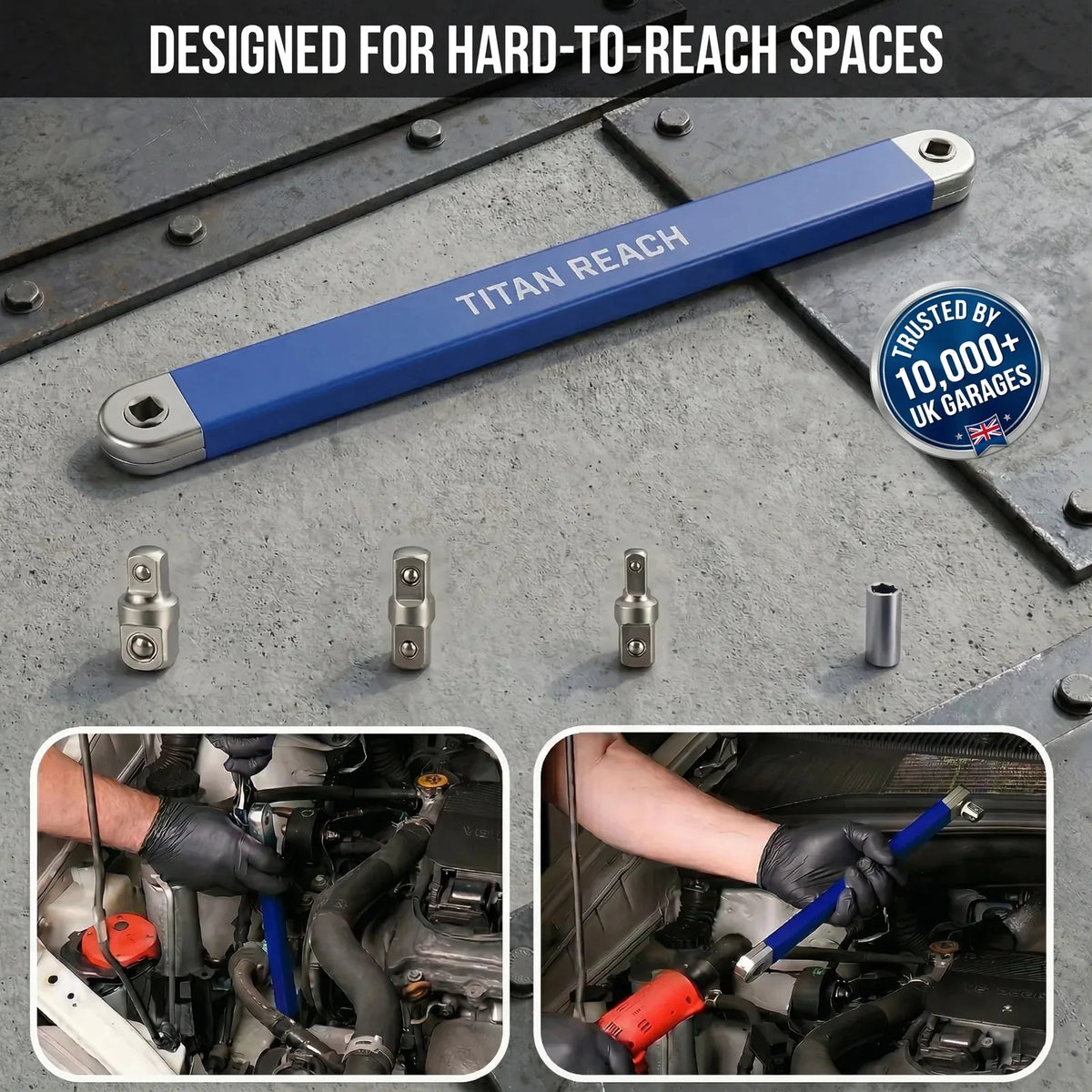 Offset Ratchet Extension Wrench Set – product image 7
