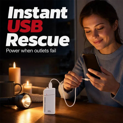 AA Battery Emergency Phone Charger with LED Flashlight – product image 4