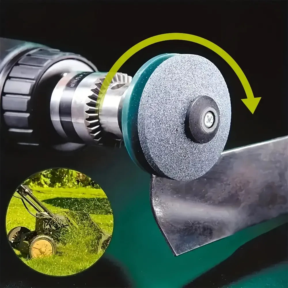 Lawn Mower Blade Sharpener Drill Attachment Set – image 2