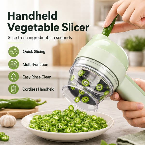 Handheld Electric Vegetable Slicer and Chopper – image 2