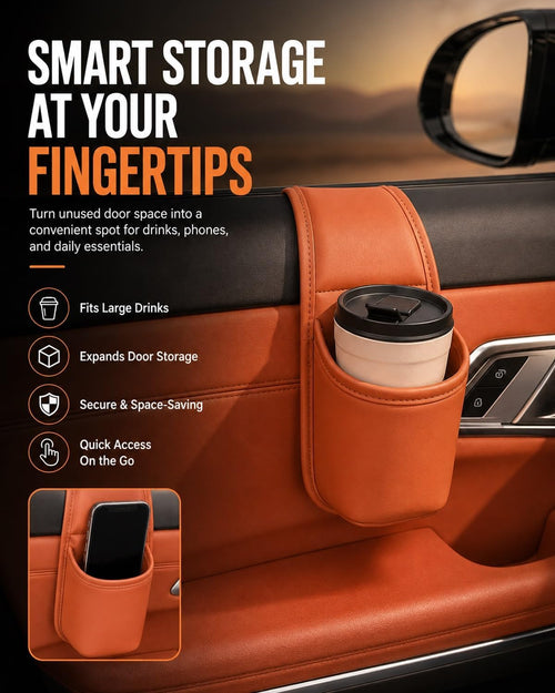 Car Door Cup Holder Storage Pocket – image 3
