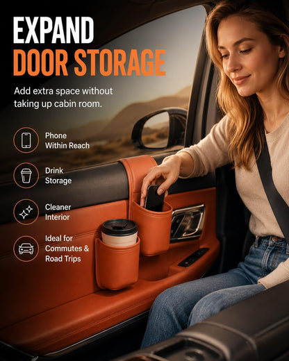 Car Door Cup Holder Storage Pocket – image 4