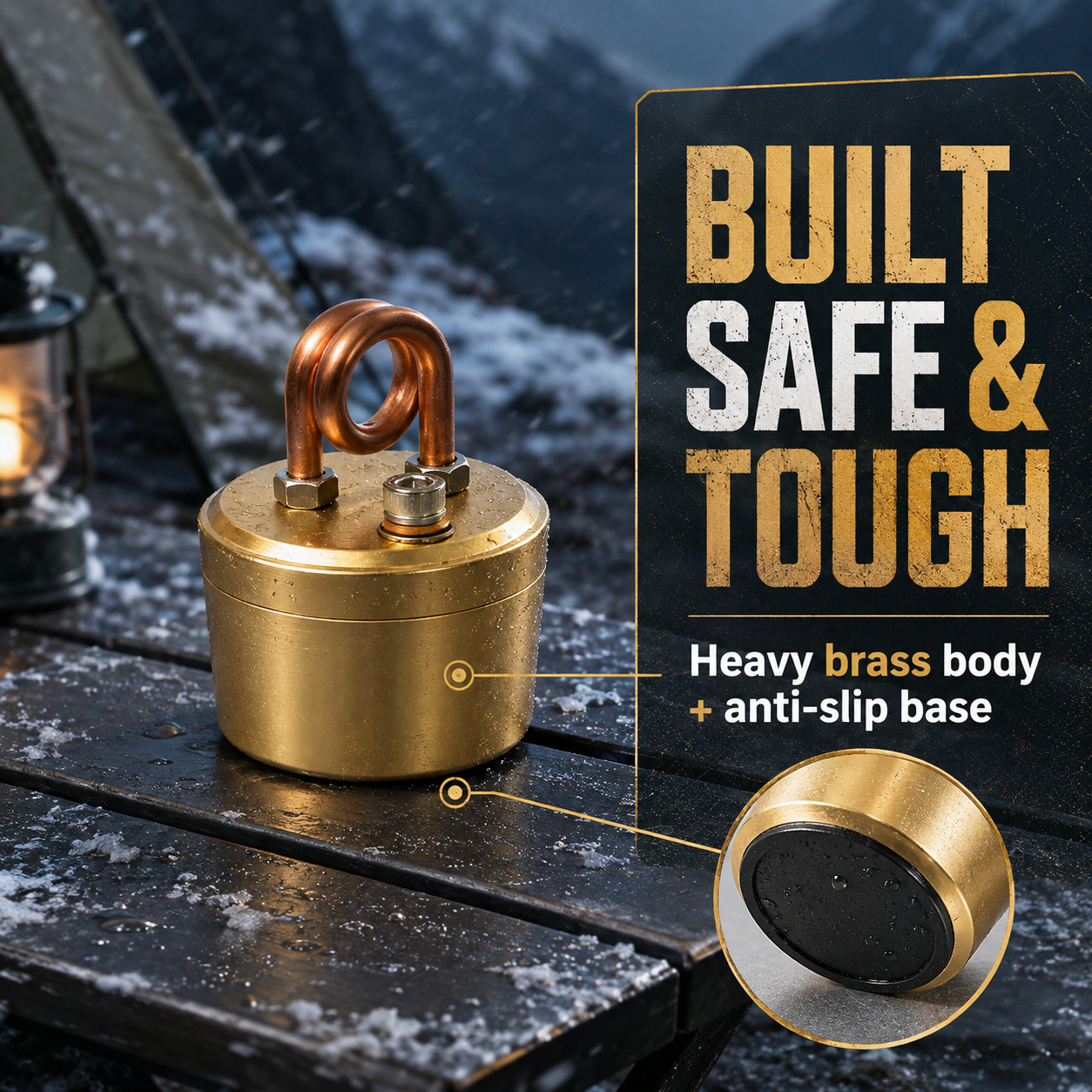 Portable Brass Alcohol Stove Set – image 5