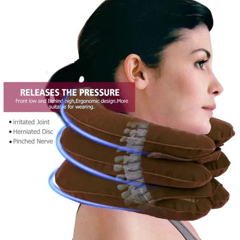 3-Layer Inflatable Cervical Traction Neck Stretcher – product image 1