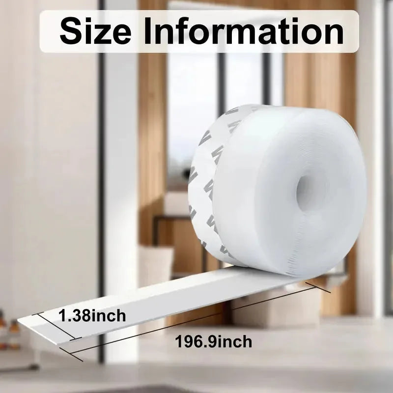 35 mm Self-Adhesive Silicone Door Seal Strip – 20 m Set – product image 1