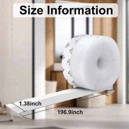 35 mm Self-Adhesive Silicone Door Seal Strip – 20 m Set – product image 1