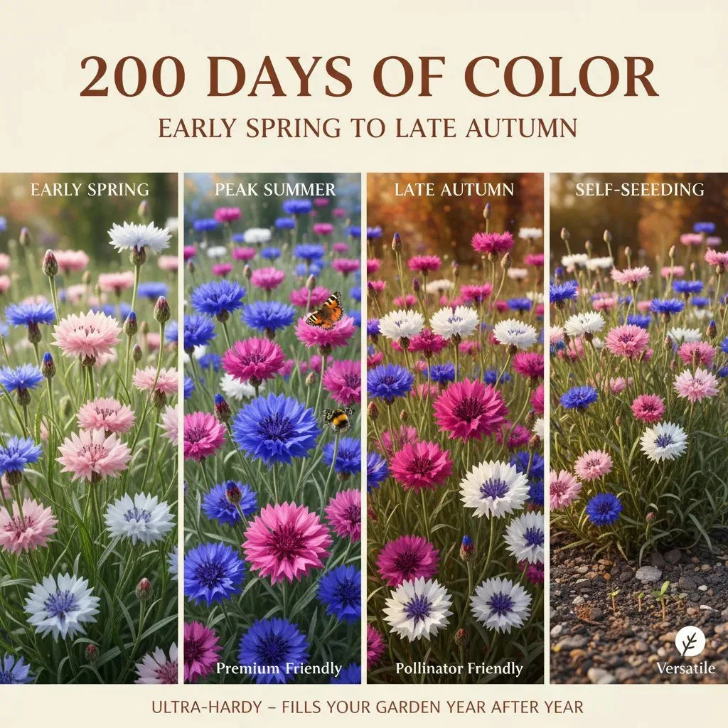 Mixed Cornflower Seeds – 600-Seed Pack – product image 7