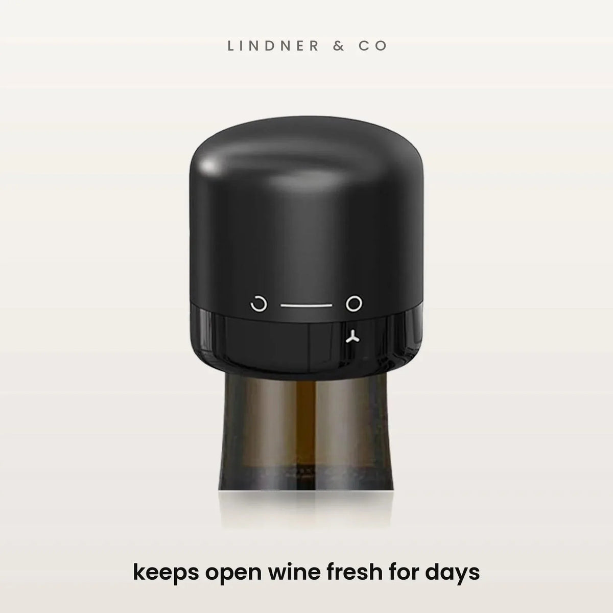 Vacuum Wine & Champagne Bottle Stopper – 2-Piece Set – product image 1