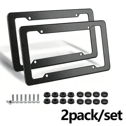 Carbon-Fiber Look License Plate Frames – 2-Pack – product image 2
