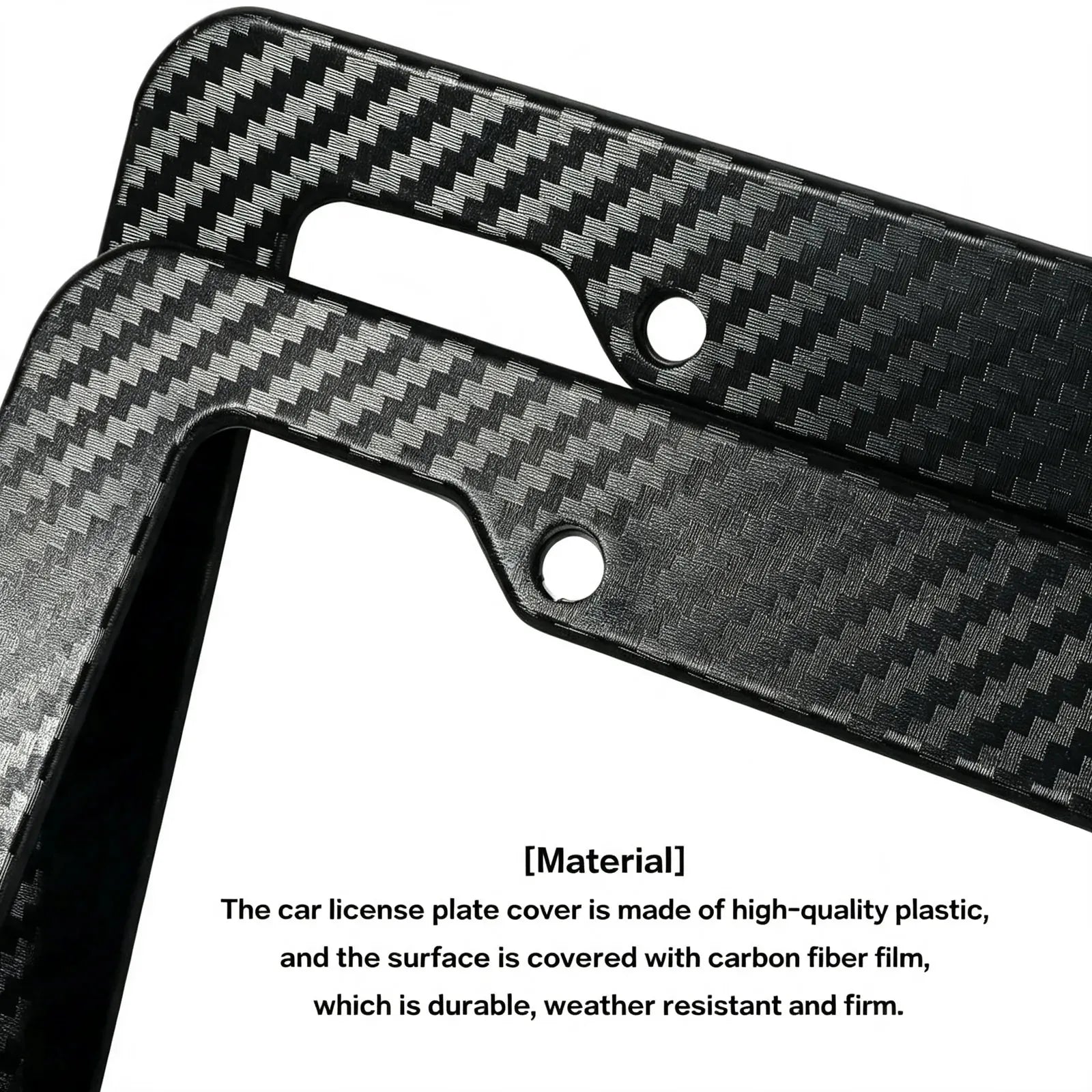 Carbon-Fiber Look License Plate Frames – 2-Pack – product image 5