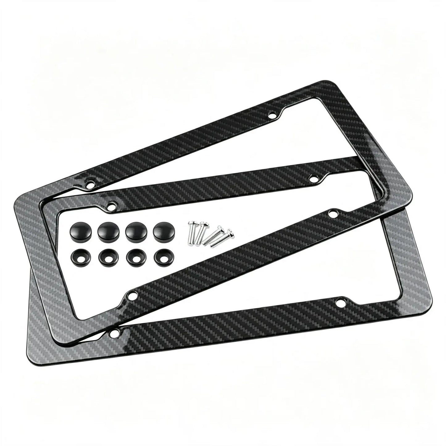 Carbon-Fiber Look License Plate Frames – 2-Pack – product image 6