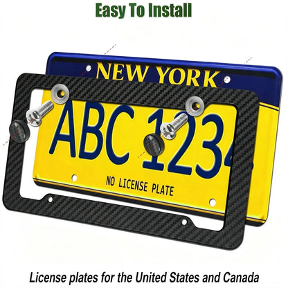 Carbon-Fiber Look License Plate Frames – 2-Pack – product image 7