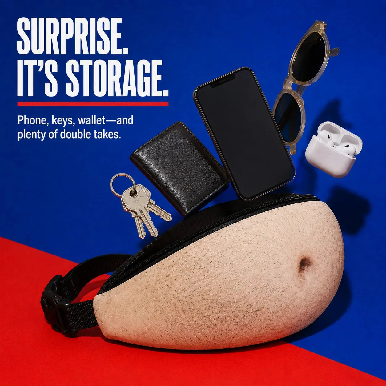 Funny Dad-Bod Belly Waist Pack – 4 Styles – product image 2