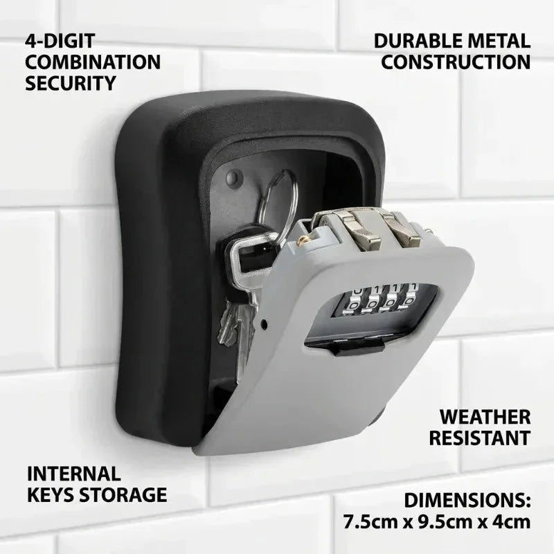 Wall-Mount 4-Digit Combination Key Lock Box – product image 3