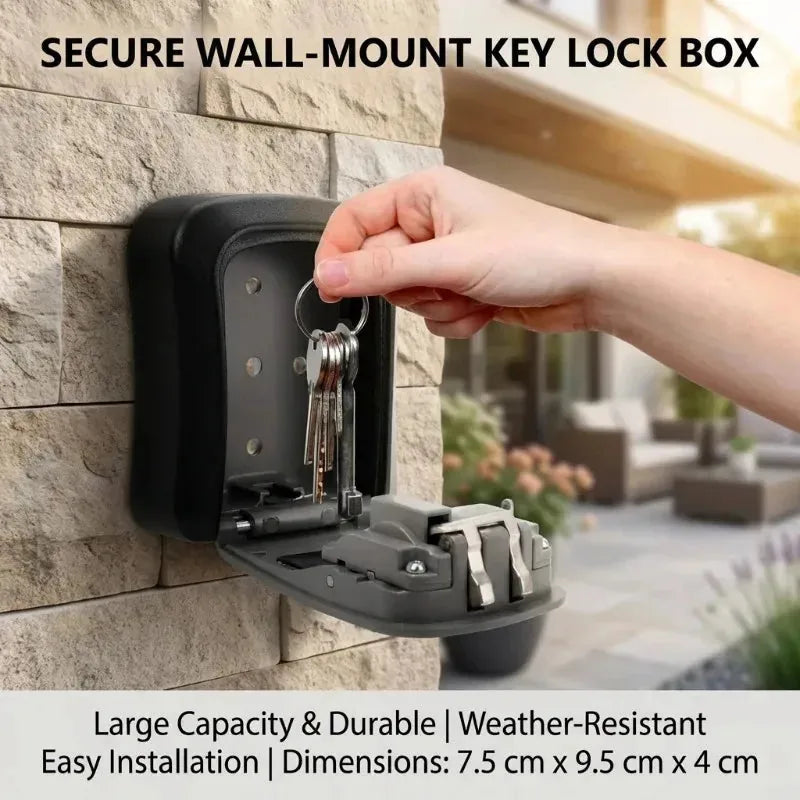 Wall-Mount 4-Digit Combination Key Lock Box – product image 4
