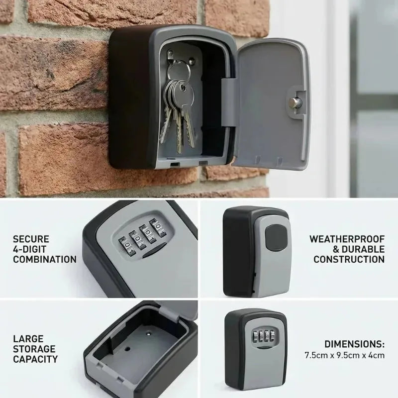 Wall-Mount 4-Digit Combination Key Lock Box – product image 5