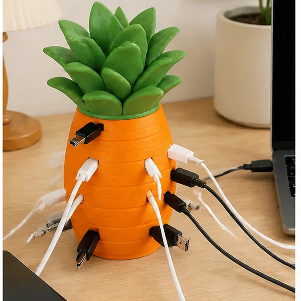 Pineapple Cable Organizer and Catchall Tray – product image 2