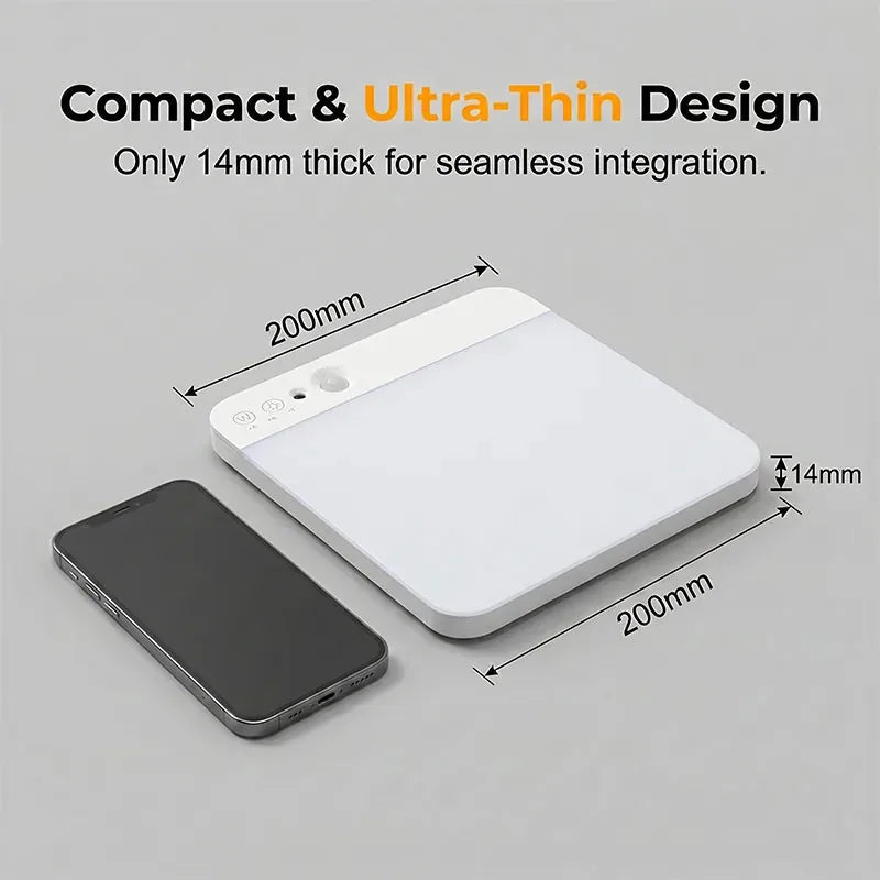 Rechargeable Motion Sensor Ceiling Light with Remote – product image 1