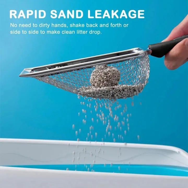 Stainless Steel Fine-Mesh Cat Litter Scoop – product image 2