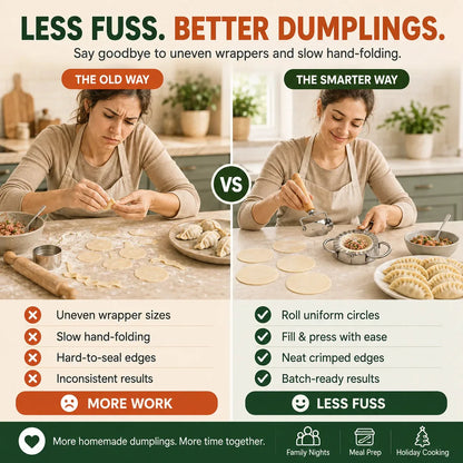Dumpling Press and Wrapper Cutter Set – product image 2