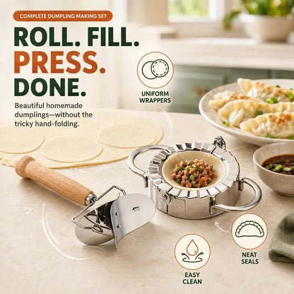 Dumpling Press and Wrapper Cutter Set – product image 5