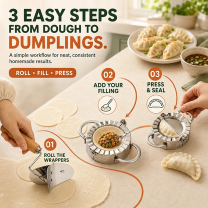Dumpling Press and Wrapper Cutter Set – product image 7