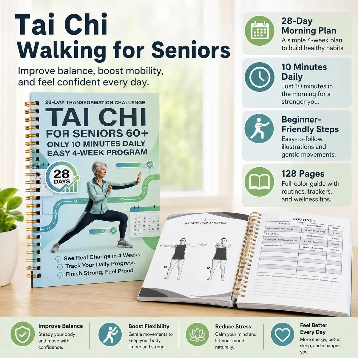 Tai Chi Walking for Seniors 28-Day Spiral Plan – image 1