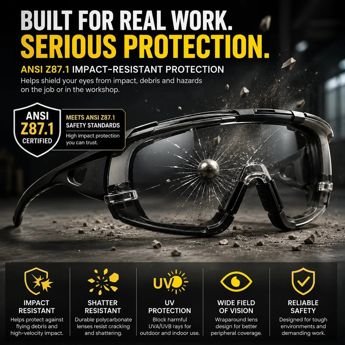 Photochromic Cycling Safety Glasses – image 6