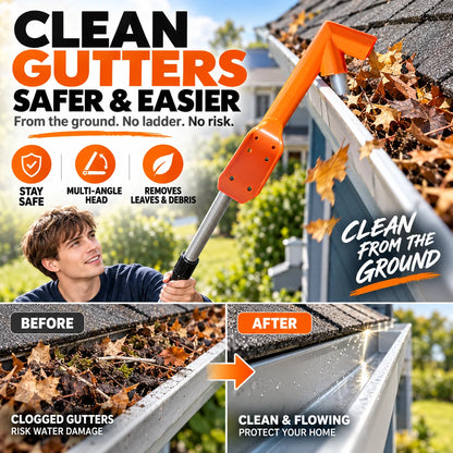 Extendable Ground-Level Gutter Cleaning Tool – image 7