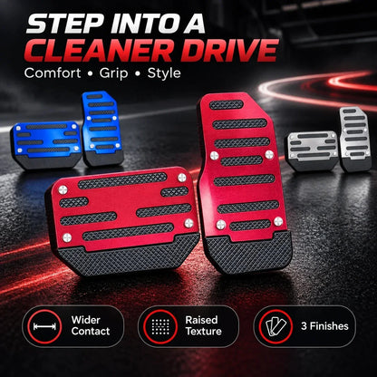 Aluminum Car Pedal Covers – 3 Piece Set – image 2