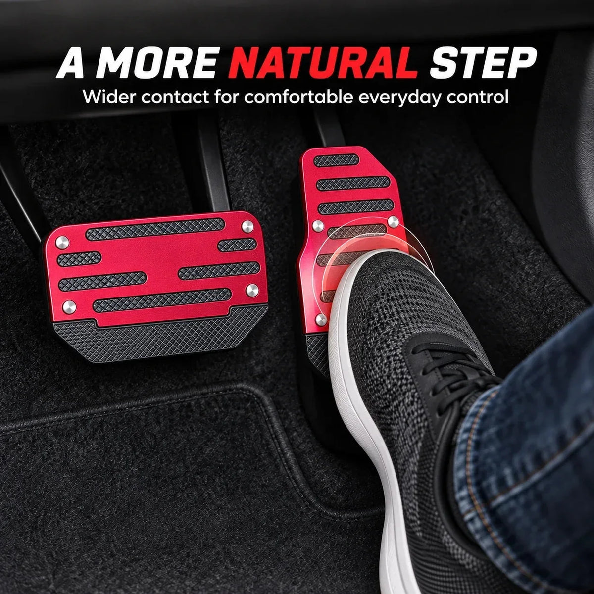 Aluminum Car Pedal Covers – 3 Piece Set – image 3